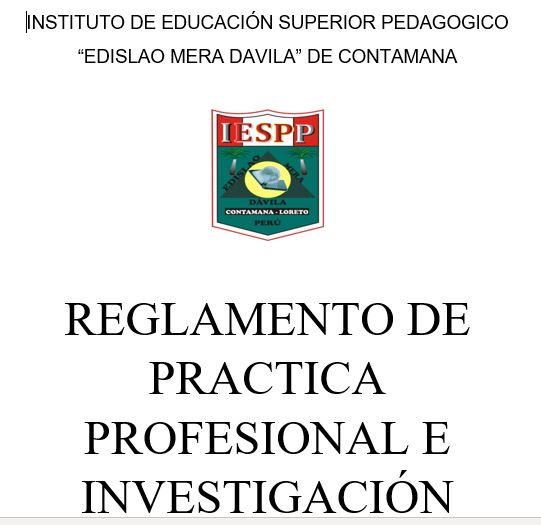 reglamento de practica e investigacion